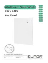 Eurom 800, 1200 Alutherm Sani WiFi Handleiding