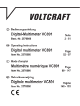 VOLTCRAFT 2576866 VC891 Handleiding