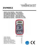 Velleman DVM852 DIGITAL MULTIMETER Handleiding