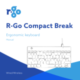 R-GoWired/Wireless Compact Break Ergonomic Keyboard
