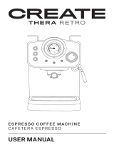 Create Thera Retro Espresso Coffee Machine Handleiding