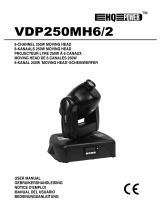 HQ Power VDP250MH6/2 6 Channel 250W Moving Head Handleiding