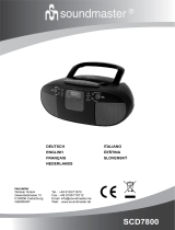 Soundmaster SCD7800 Handleiding
