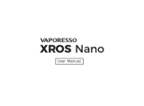 Vaporesso XROS NANO Handleiding
