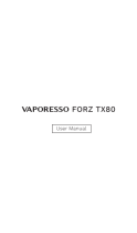 Vaporesso TX80 Handleiding