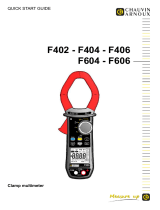 CHAUVIN ARNOUX F406 Handleiding