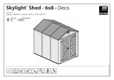 Rowlinson Palram 6×8 Skylight Deco Apex Shed Assembly Instructions