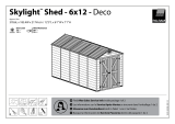 Rowlinson Palram 6×12 Skylight Deco Apex Shed Assembly Instructions