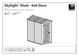 RowlinsonPalram 4×6 Skylight Deco Apex Shed