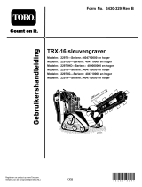 Toro TRX-26 Trencher Handleiding