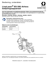 Graco 3A9078D, handleiding, LineLazer ES 500 Airless Belijningsapparaat, bediening, onderdelen, Nederlands Handleiding