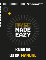 Beamz KUBE20BK Linkable Battery Uplight Outdoor de handleiding