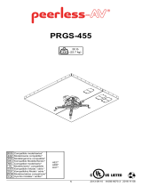PEERLESS-AV PRGS-455 Installatie gids