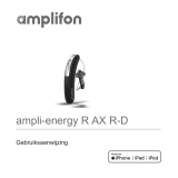 AMPLIFON ampli-energy R 4 AX R-D Gebruikershandleiding