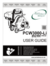 Portable Winch PCW3000-Li Battery-Powered Pulling Winch de handleiding