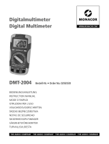 Monacor DMT-2004 Handleiding